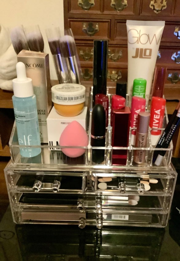 Acrylic Makeup Organizer with 4 Drawers