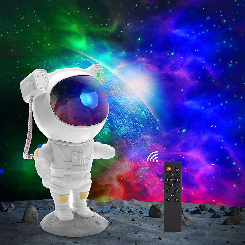 Galaxy Star Projector — Astronaut Night Light