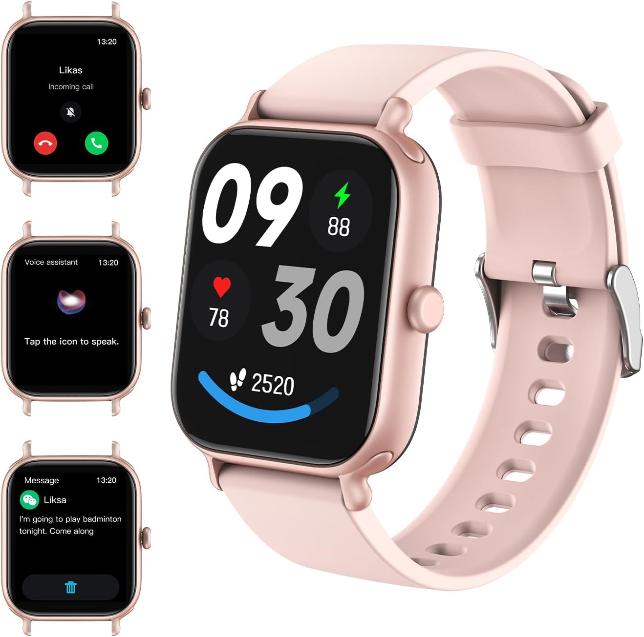 Smart Health & Fitness Watch — 2.0" HD Display
