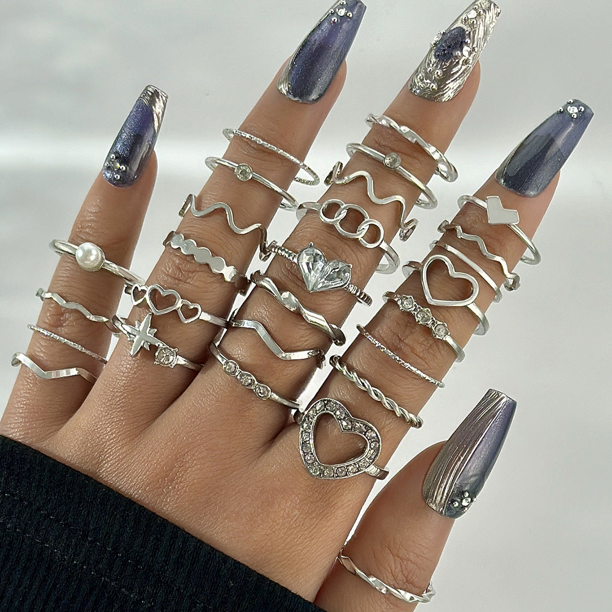 Adjustable Butterfly Ring Set
