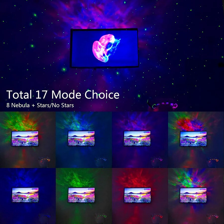Galaxy Star Projector — Astronaut Night Light