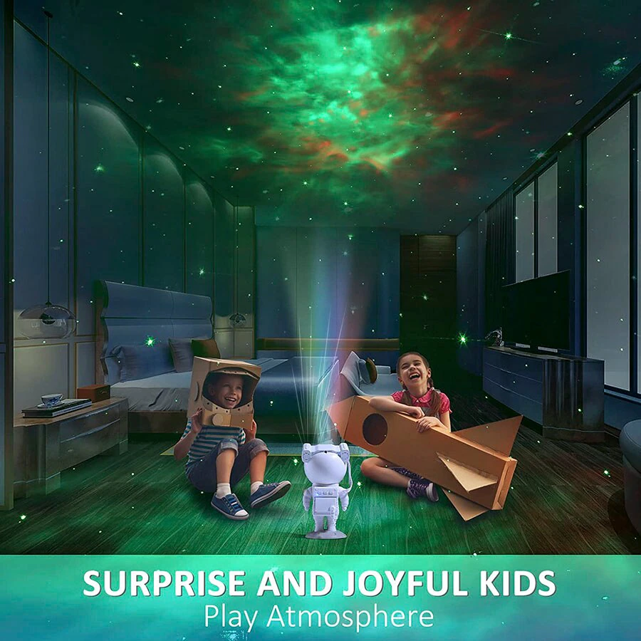 Galaxy Star Projector — Astronaut Night Light