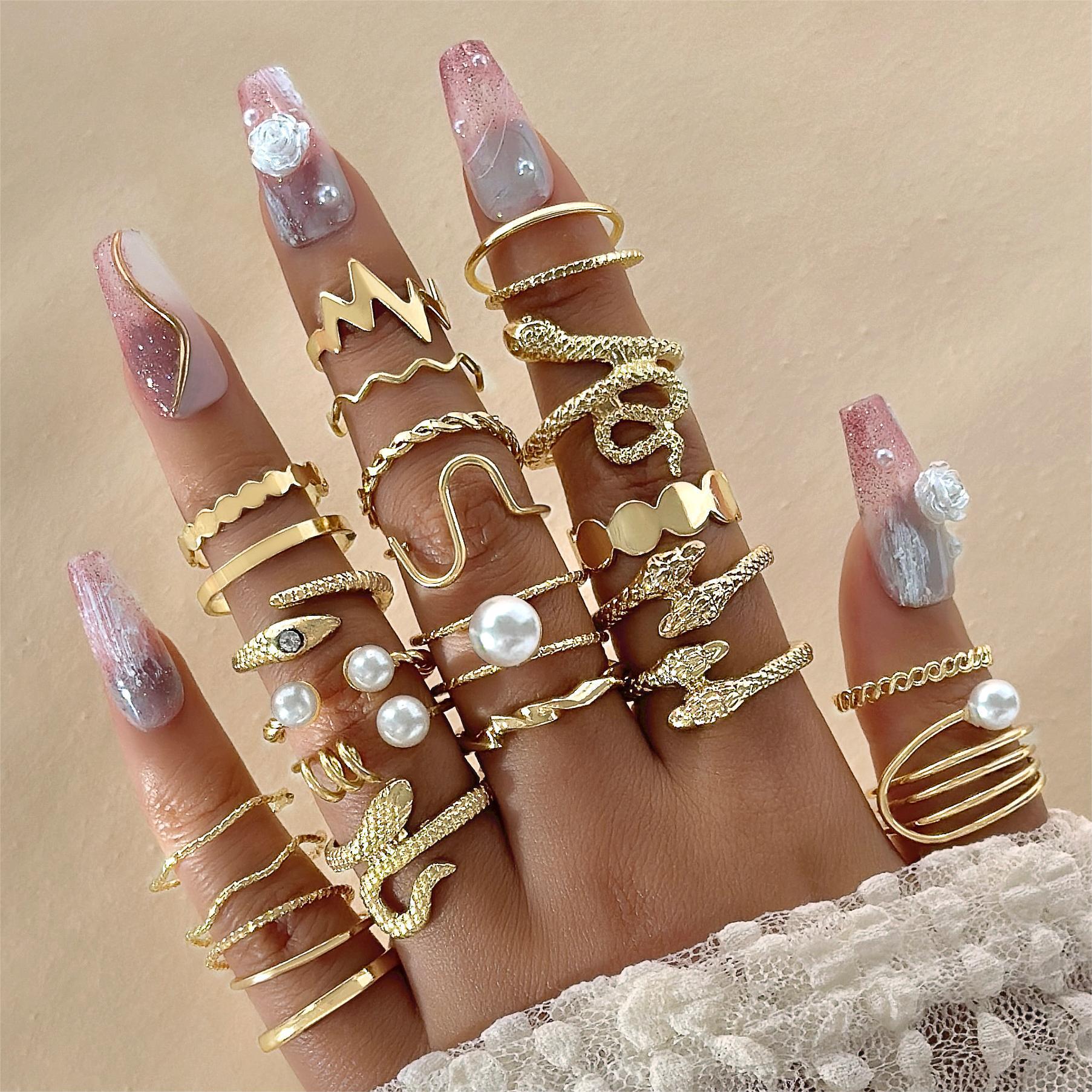 Adjustable Butterfly Ring Set