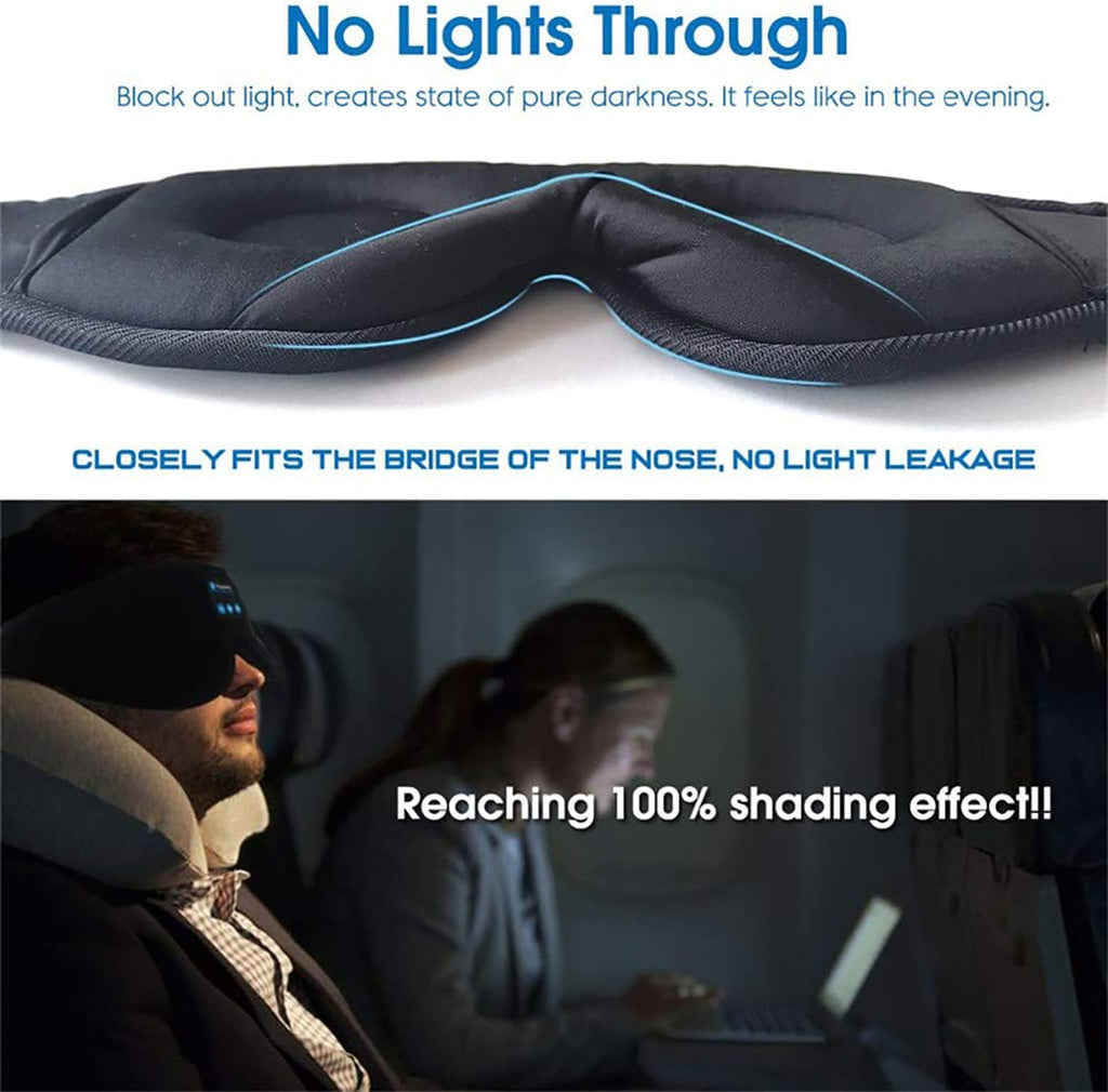 Wireless Sleep Eye Mask with Built-in Speakers