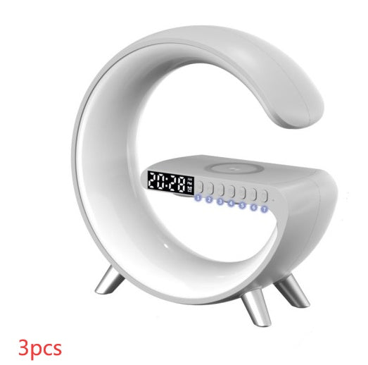 G-Shape LED Desk Lamp with Bluetooth Speaker & Wireless Charging