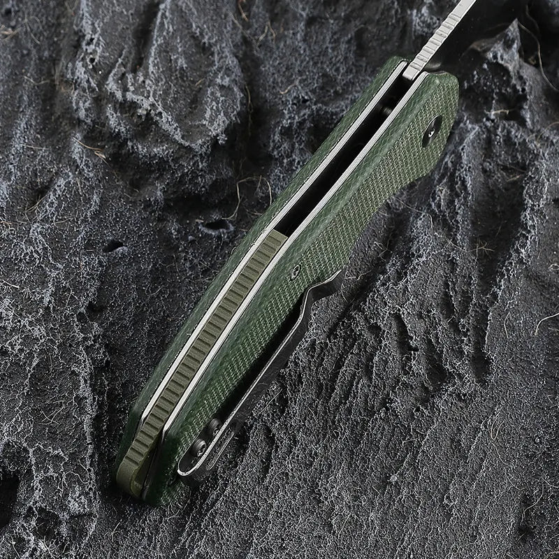 Folding Pocket Knife — G10 Handle with Sheath