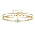 14K Gold Filled Layered Bracelet Set