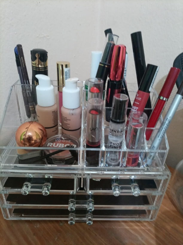 Acrylic Makeup Organizer with 4 Drawers
