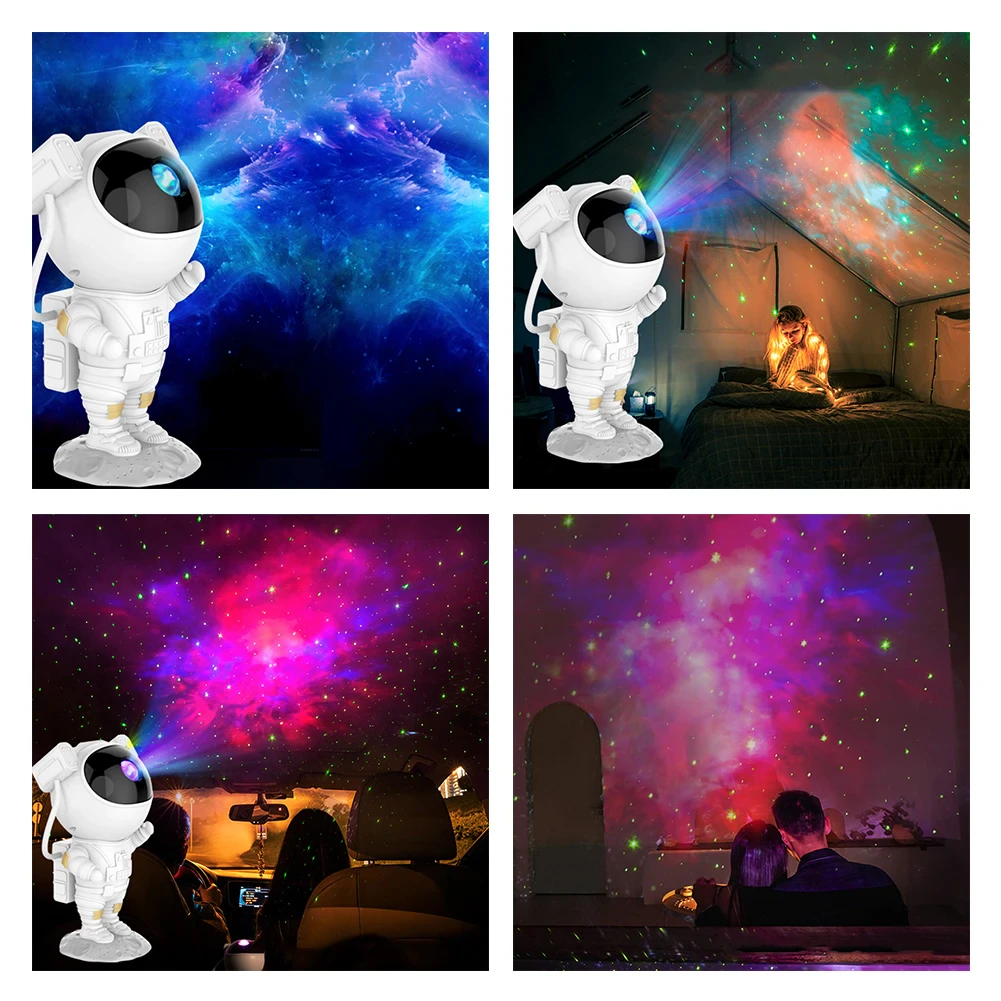 Galaxy Star Projector — Astronaut Night Light