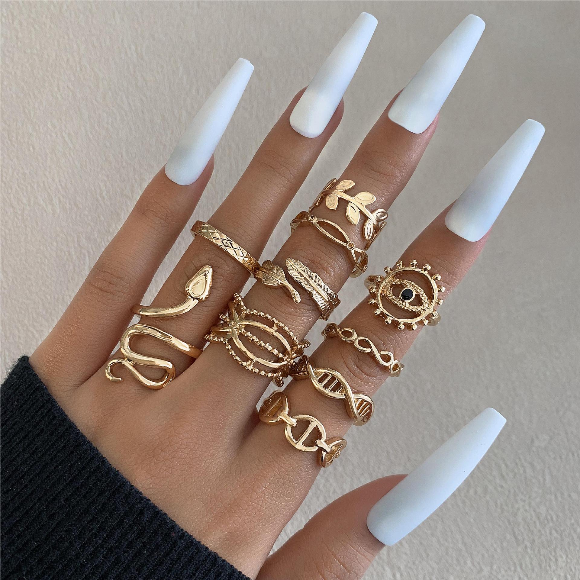 Adjustable Butterfly Ring Set