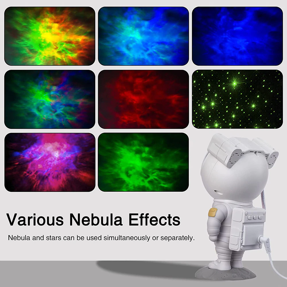 Galaxy Star Projector — Astronaut Night Light