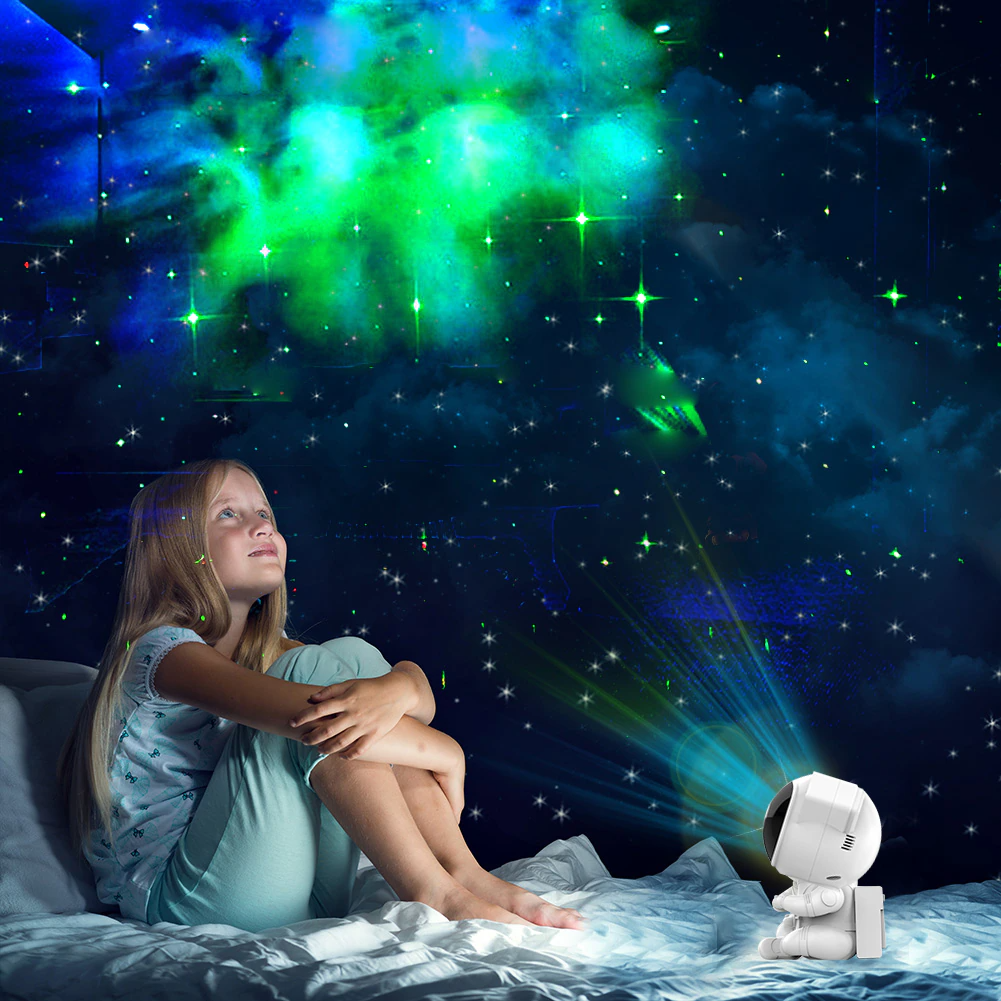 Galaxy Star Projector — Astronaut Night Light